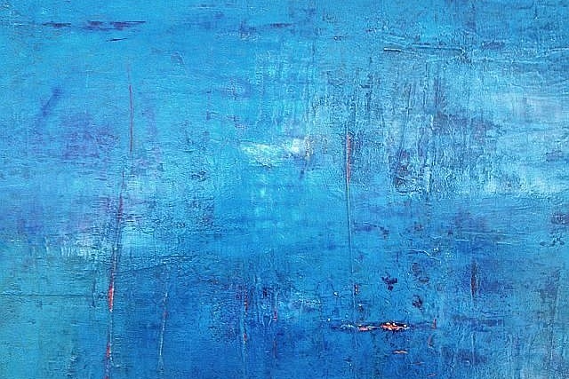 Blau geworden 70x50